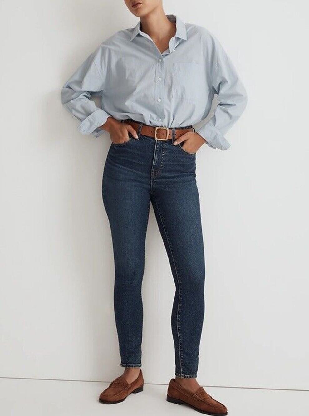 Madewell Womens Size 29x28 29 Blue Medium Wash Denim Road tripper Jeans $128